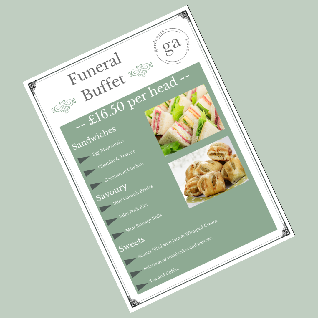Finger Buffet menu